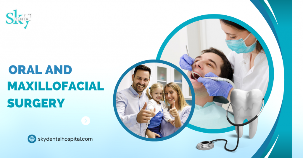 Patient receiving advanced oral and maxillofacial surgery for dental health, with a focus on expert care and treatment solutions."